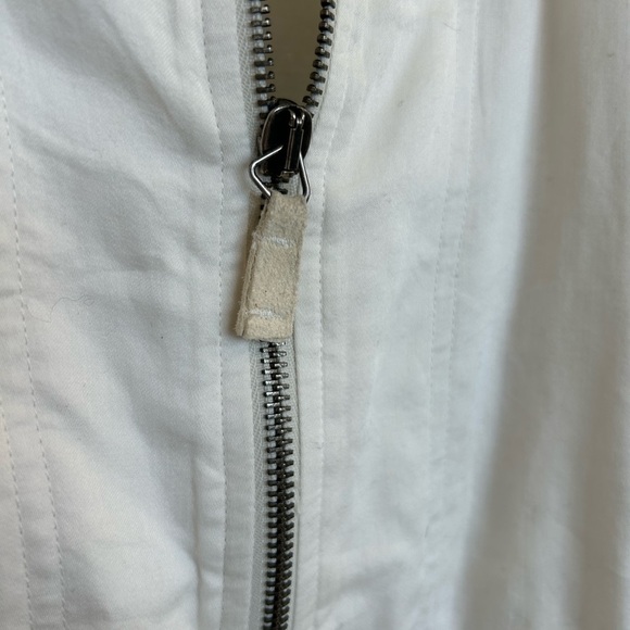 Obakki size 8 cotton,silk and suede beautiful coat in excellent used condition - Picture 14 of 16